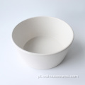 Wholesale cerâmico dinnerware cor branca esmalte esmalteada